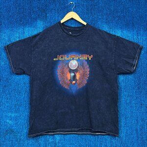 Journey Greatest Hits Rock Blue T-Shirt Size Extra Large